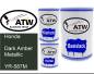 Preview: Honda, Dark Amber Metallic, YR-587M: 500ml Lackdose + 500ml Klarlack + 250ml Härter - Set, von ATW Autoteile West.
